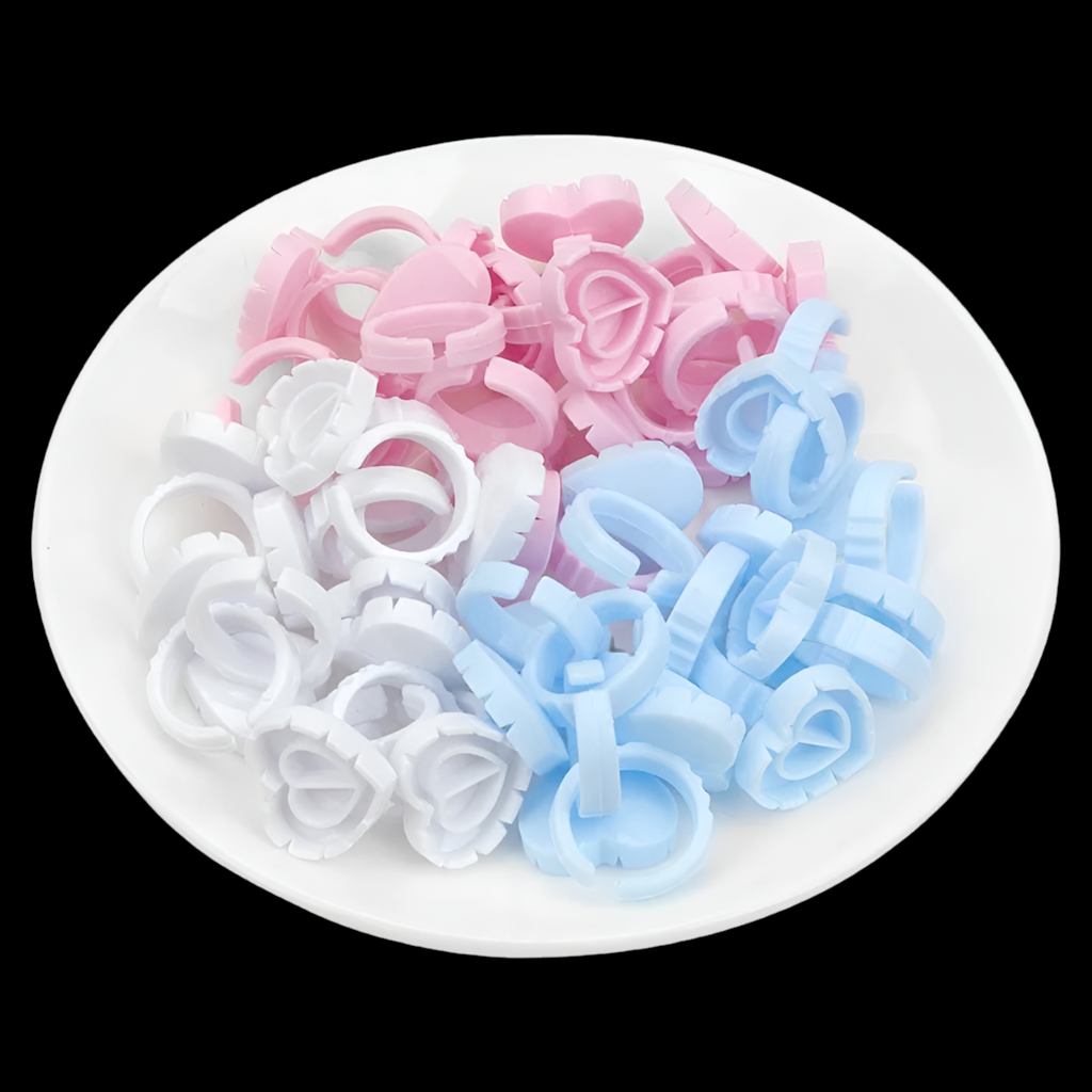 Disposable Glue Rings (100pcs)